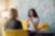 Two women talking in a consultation